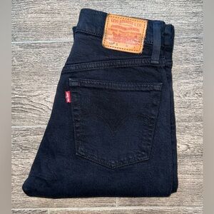 Levi’s 501 Black Button Fly Jeans W24 L28 Straight Leg